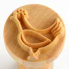 MKM Chicken 2.5cm wood stamp